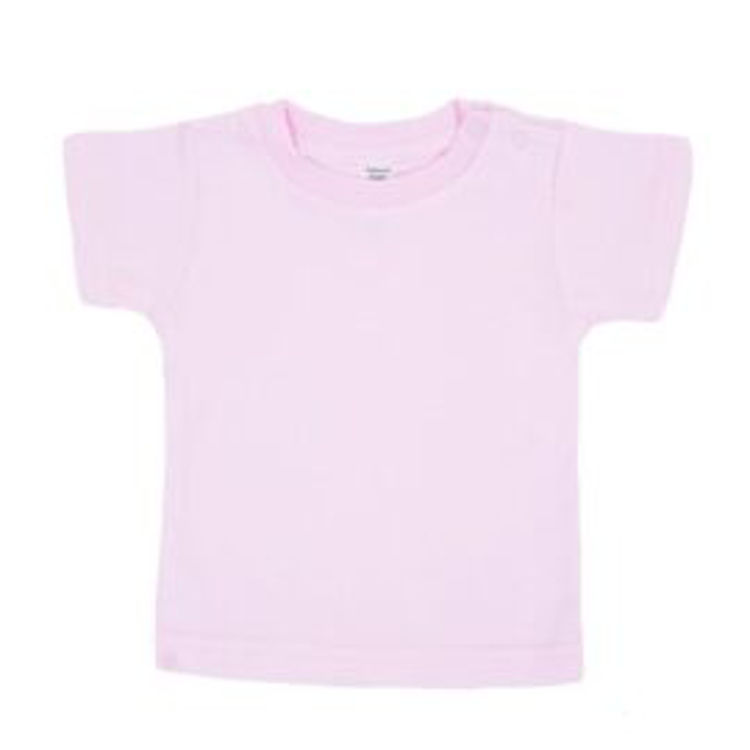 Picture of TS4652/TS4650  WHITE/PINK T SHIRT IN COTTON